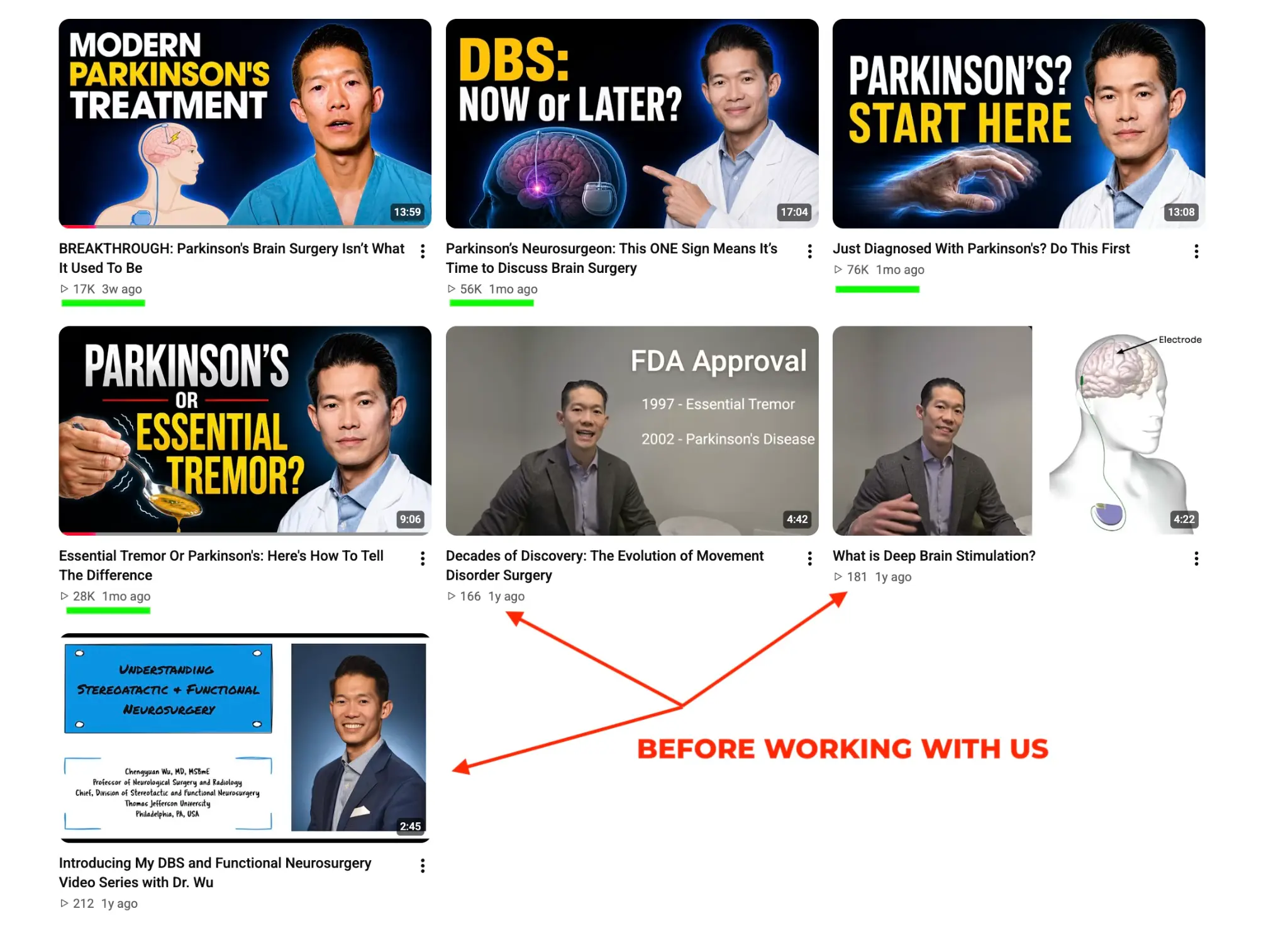 Dr. Chen YouTube channel performance