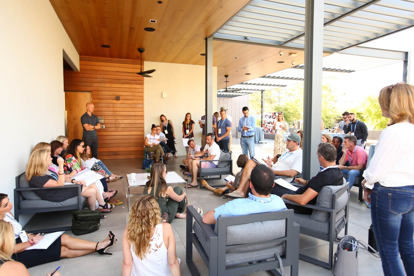 Healthpreneur professionals collaborating at an in-person workshop