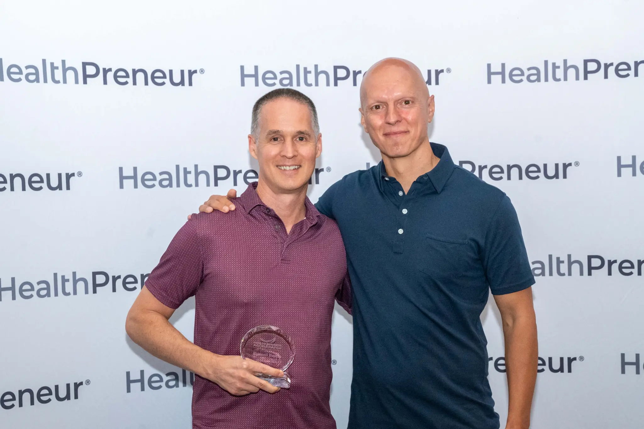 Yuri Elkaim and Russell, Healthpreneur client
